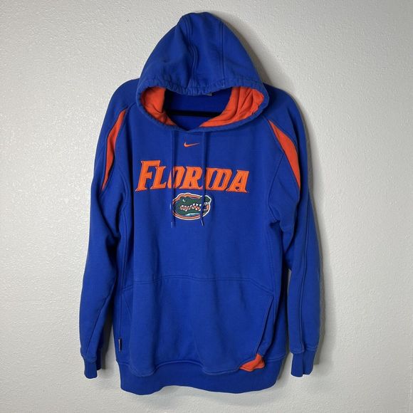 Vintage Nike Center Check Center Swoosh Florida University Hoodie Large - Picture 1 of 4